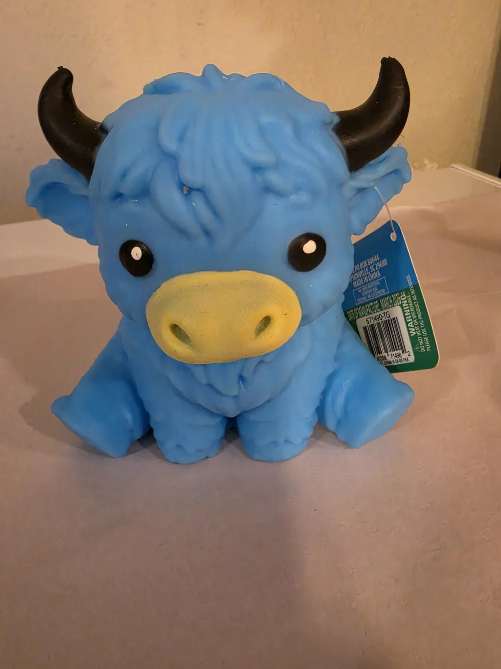 Blue Squishy Cow